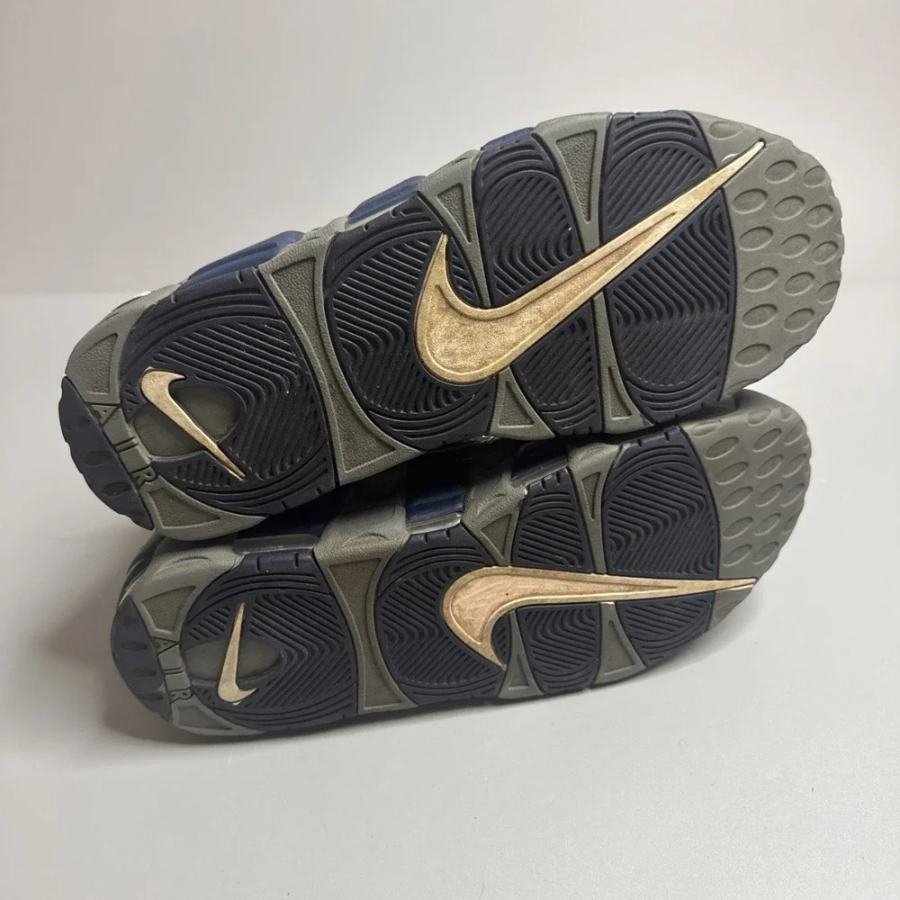 Nike Air More Uptempo 96 Mens Cool Grey Midnight Navy 921948-003 Size 12